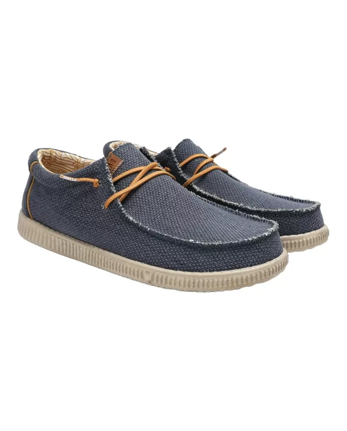 Mocassino Uomo blu suoletta in sughero STEVE WP150|WALK IN PITAS Mocassino Uomo blu suoletta in sughero STEVE WP150|WALK IN PITAS