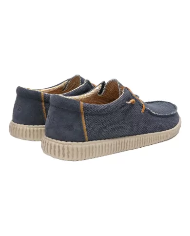 Mocassino Uomo blu suoletta in sughero STEVE WP150|WALK IN PITAS Mocassino Uomo blu suoletta in sughero STEVE WP150|WALK IN PITAS