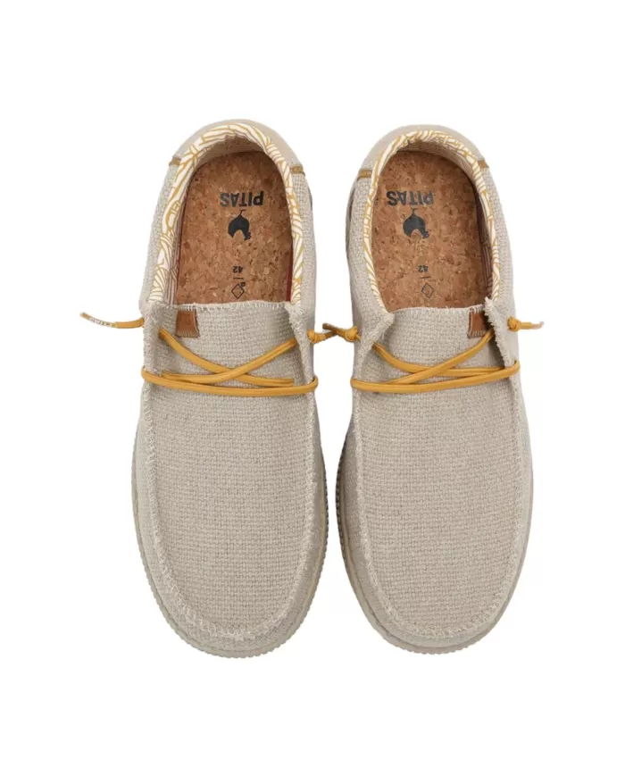 Mocassino Uomo sabbia suoletta in sughero STEVE WP150|WALK IN PITAS