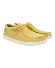 Mocassino Donna senape in cotone WALLABI WASHED WP150|WALK IN PITAS