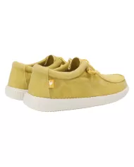 Mocassino Donna senape in cotone WALLABI WASHED WP150|WALK IN PITAS