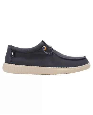 Mocassino Donna blu in cotone WALLABI WASHED WP150|WALK IN PITAS Mocassino Donna blu in cotone WALLABI WASHED WP150|WALK IN PITAS