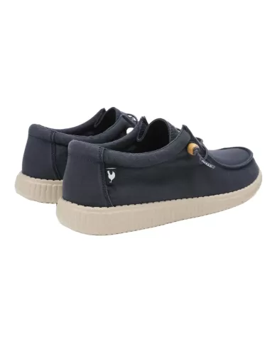 Mocassino Donna blu in cotone WALLABI WASHED WP150|WALK IN PITAS Mocassino Donna blu in cotone WALLABI WASHED WP150|WALK IN PITAS