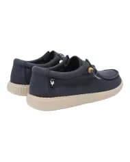 Mocassino Donna blu in cotone WALLABI WASHED WP150|WALK IN PITAS
