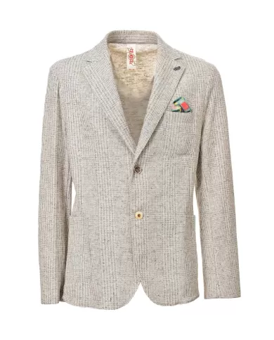 Giacca Uomo grigio perla con fantasia a quadretti JAKE466|BOB Giacca Uomo grigio perla con fantasia a quadretti JAKE466|BOB