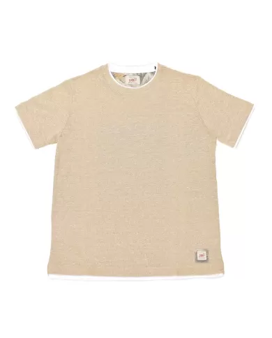 T-shirt Uomo beige in lino LIN VR0323|BOB T-shirt Uomo beige in lino LIN VR0323|BOB