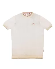 T-shirt Uomo sabbia in cotone con taschino STEP|BOB