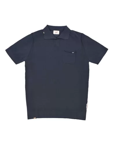 Polo Uomo blu notte in cotone con taschino TRAIL|BOB Polo Uomo blu notte in cotone con taschino TRAIL|BOB