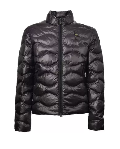 Giubbotto Uomo nero ad ondina 25SBLUC02229 005958 GUILD|BLAUER Giubbotto Uomo nero ad ondina 25SBLUC02229 005958 GUILD|BLAUER