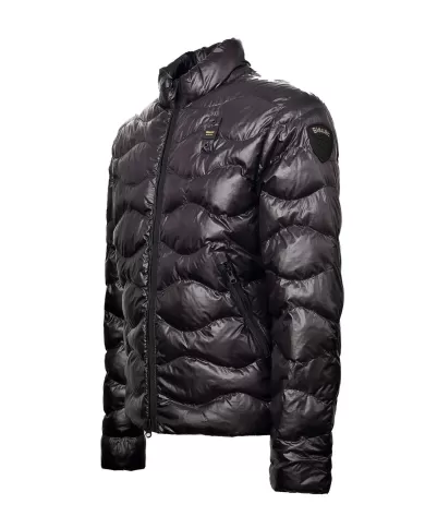 Giubbotto Uomo nero ad ondina 25SBLUC02229 005958 GUILD|BLAUER Giubbotto Uomo nero ad ondina 25SBLUC02229 005958 GUILD|BLAUER