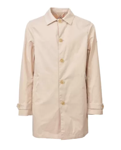 Trench Uomo sabbia in cotone HE844011|HESKIMO Trench Uomo sabbia in cotone HE844011|HESKIMO