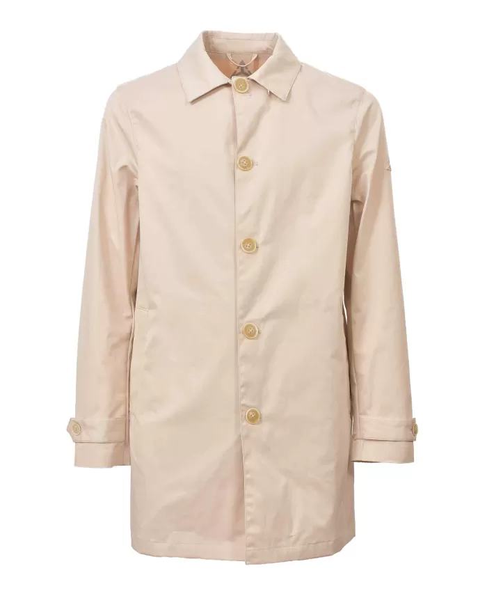 Trench Uomo sabbia in cotone HE844011|HESKIMO Trench Uomo sabbia in cotone HE844011|HESKIMO