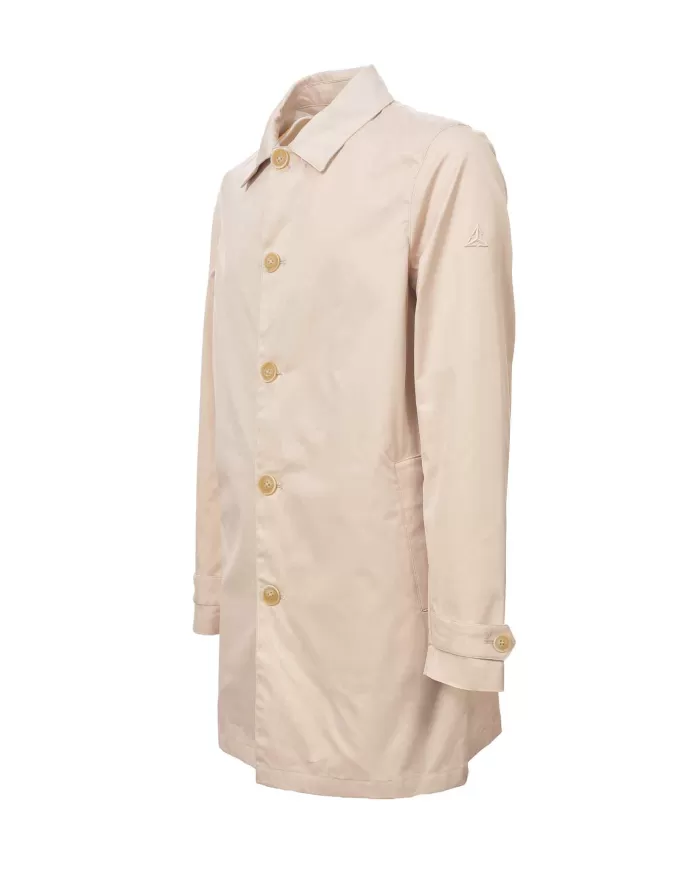 Trench Uomo sabbia in cotone HE844011|HESKIMO Trench Uomo sabbia in cotone HE844011|HESKIMO