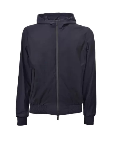 Bomber Uomo blu con cappuccio HE844017|HESKIMO Bomber Uomo blu con cappuccio HE844017|HESKIMO