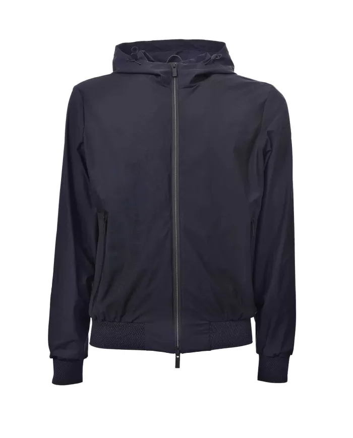 Bomber Uomo blu con cappuccio HE844017|HESKIMO Bomber Uomo blu con cappuccio HE844017|HESKIMO