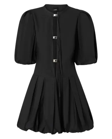 Abito Donna nero con maniche e gonna a palloncino 105212 A2LD|PINKO Abito Donna nero con maniche e gonna a palloncino 105212 A2LD|PINKO