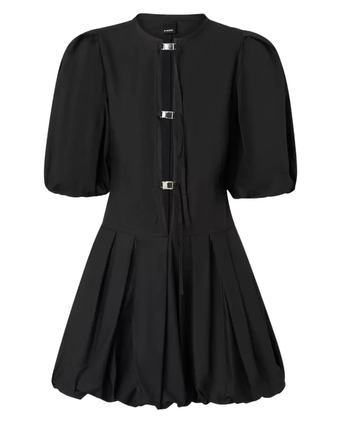 Abito Donna nero con maniche e gonna a palloncino 105212 A2LD|PINKO Abito Donna nero con maniche e gonna a palloncino 105212 A2LD|PINKO