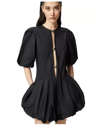 Abito Donna nero con maniche e gonna a palloncino 105212 A2LD|PINKO Abito Donna nero con maniche e gonna a palloncino 105212 A2LD|PINKO