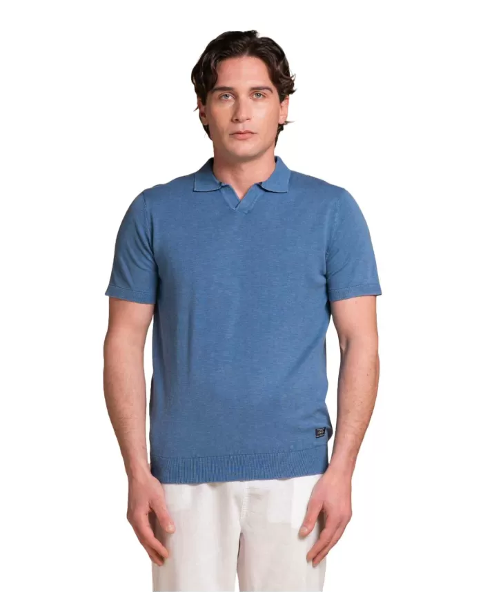 Polo Uomo azzurra in cotone CLARK SLB|IMPURE Polo Uomo azzurra in cotone CLARK SLB|IMPURE