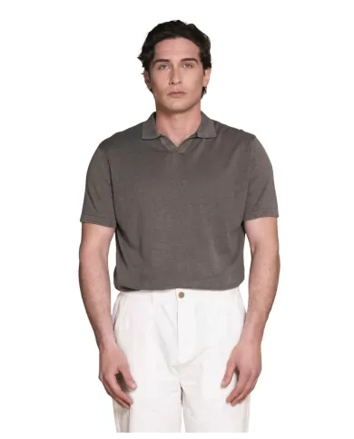 Polo Uomo verde militare in cotone CLARK SLB|IMPURE Polo Uomo verde militare in cotone CLARK SLB|IMPURE
