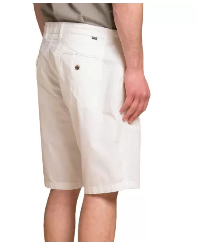 IMPURE Short Uomo KURT POP PE 2025 cotone comfort in tinta unita con dettagli pinces 218 MILK IMPURE Short Uomo KURT POP PE 2025 cotone comfort in tinta unita con dettagli pinces 218 MILK