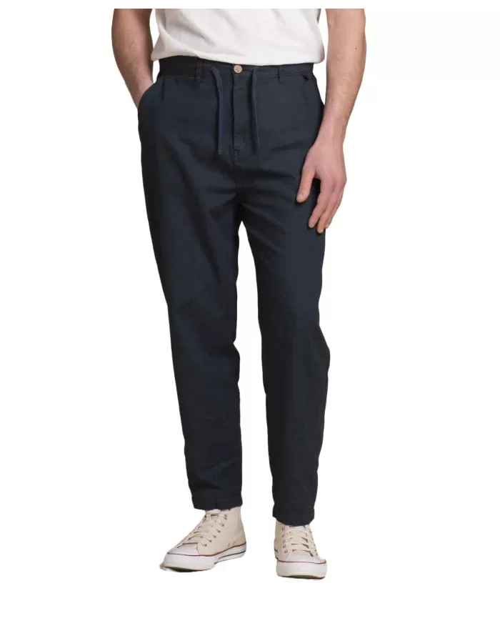 Pantalone Uomo blu in lino MILES MLN|IMPURE Pantalone Uomo blu in lino MILES MLN|IMPURE