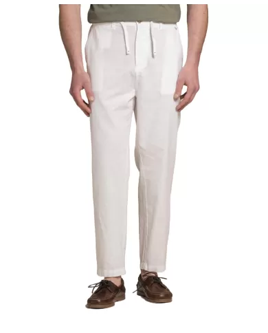 Pantalone Uomo bianco in lino MILES MLN|IMPURE Pantalone Uomo bianco in lino MILES MLN|IMPURE