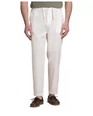 Pantalone Uomo bianco in lino MILES MLN|IMPURE