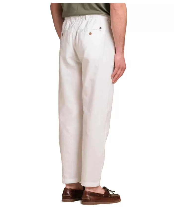Pantalone Uomo bianco in lino MILES MLN|IMPURE Pantalone Uomo bianco in lino MILES MLN|IMPURE
