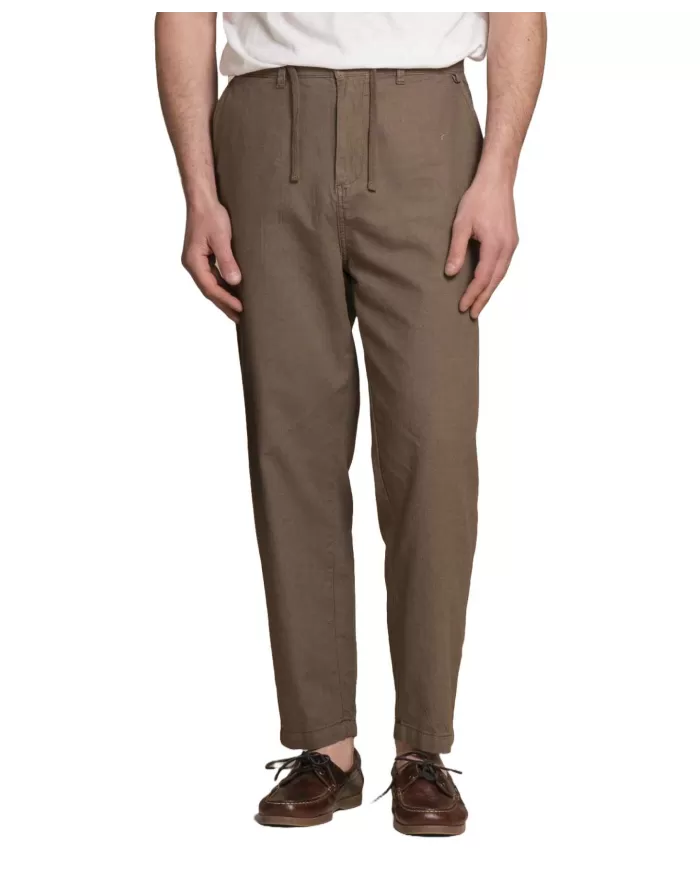 Pantalone Uomo marroni in lino MILES MLN|IMPURE Pantalone Uomo marroni in lino MILES MLN|IMPURE