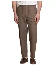 Pantalone Uomo marroni in lino MILES MLN|IMPURE