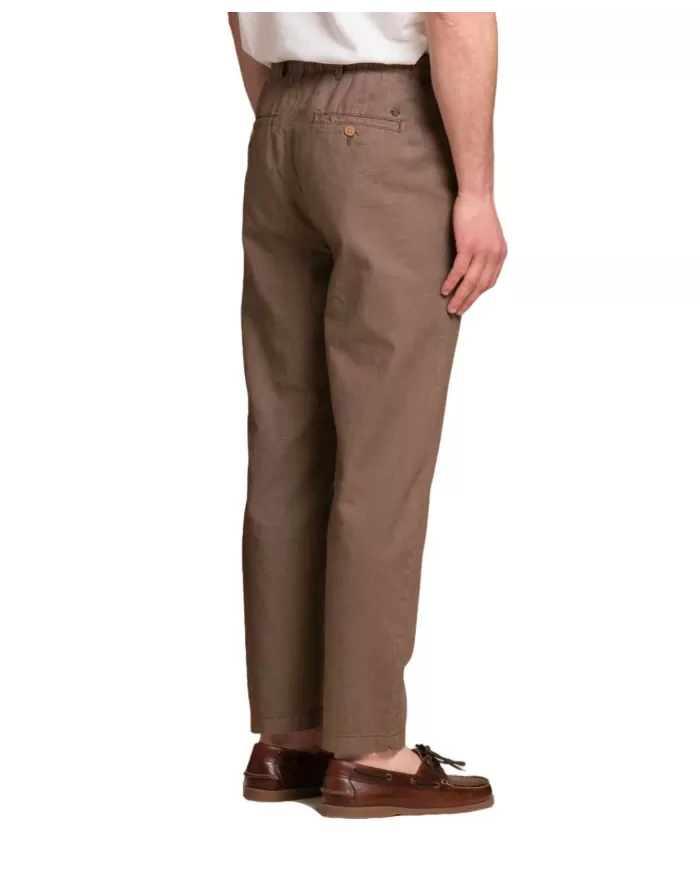 Pantalone Uomo marroni in lino MILES MLN|IMPURE Pantalone Uomo marroni in lino MILES MLN|IMPURE