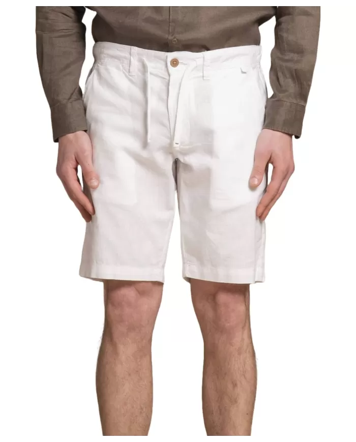 Short Uomo bianco in lino NILS|IMPURE Short Uomo bianco in lino NILS|IMPURE