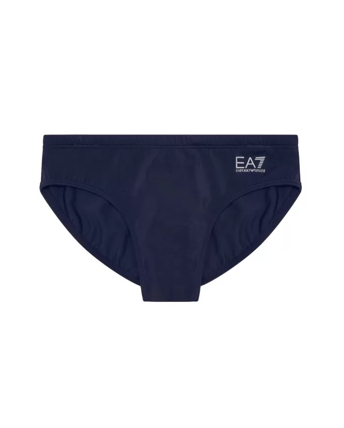 Slip Mare Uomo blu con logo stampato argento 7M000501 AF14514| Slip Mare Uomo blu con logo stampato argento 7M000501 AF14514|