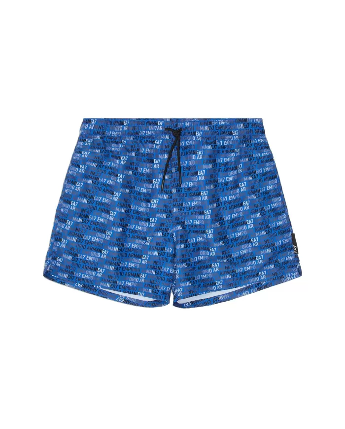 Boxer Mare Uomo blu/navy con fantasia all over7M000510 AF13059|EA7 Boxer Mare Uomo blu/navy con fantasia all over7M000510 AF13059|EA7
