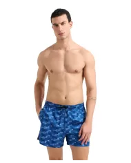 Boxer Mare Uomo blu/navy con fantasia all over7M000510 AF13059|EA7