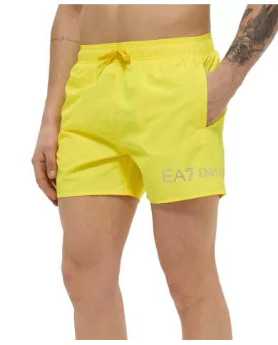 Boxer Mare Uomo giallo con logo stampato argento 7M000519 AF13049|EA7 Boxer Mare Uomo giallo con logo stampato argento 7M000519 AF13049|EA7