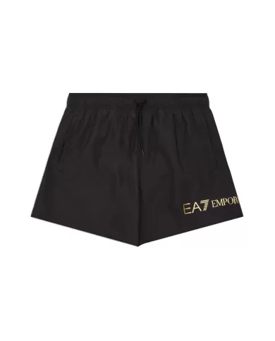 Boxer Mare Uomo nero con logo oro 7M000519 AF13049|EA7 Boxer Mare Uomo nero con logo oro 7M000519 AF13049|EA7