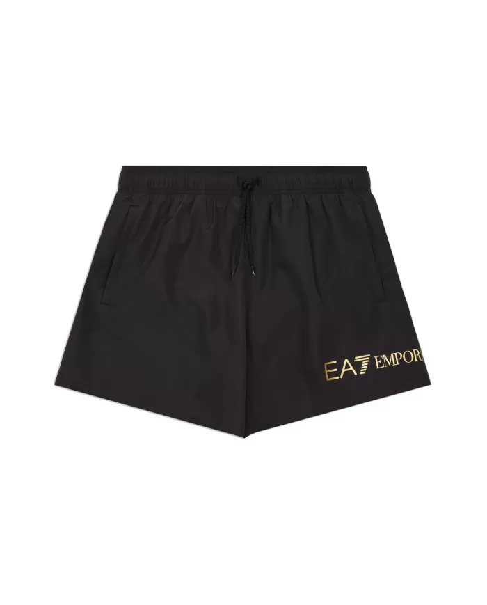 Boxer Mare Uomo nero con logo oro 7M000519 AF13049|EA7 Boxer Mare Uomo nero con logo oro 7M000519 AF13049|EA7
