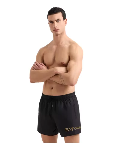 Boxer Mare Uomo nero con logo oro 7M000519 AF13049|EA7 Boxer Mare Uomo nero con logo oro 7M000519 AF13049|EA7