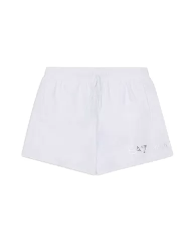 Boxer Mare Uomo bianco con logo stampato argento7M000519 AF13049|EA7 Boxer Mare Uomo bianco con logo stampato argento7M000519 AF13049|EA7