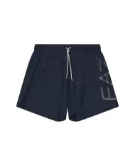 Boxer Mare Uomo blu con maxi logo stampato argento 7M000550 AF14497|EA7 Boxer Mare Uomo blu con maxi logo stampato argento 7M000550 AF14497|EA7