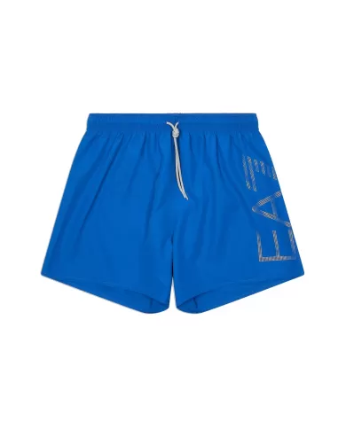 Boxer Mare Uomo turchese con maxi logo argento 7M000550 AF14497|EA7 Boxer Mare Uomo turchese con maxi logo argento 7M000550 AF14497|EA7