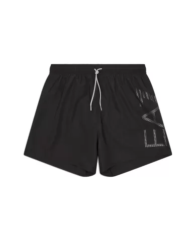 Boxer Mare Uomo nero con maxi logo argento 7M000550 AF14497|EA7 Boxer Mare Uomo nero con maxi logo argento 7M000550 AF14497|EA7