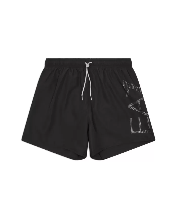 Boxer Mare Uomo nero con maxi logo argento 7M000550 AF14497|EA7 Boxer Mare Uomo nero con maxi logo argento 7M000550 AF14497|EA7