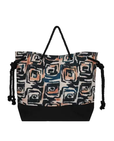 Borsa mare Donna nera a fantasia MA25-A030X14|ME FUI Borsa mare Donna nera a fantasia MA25-A030X14|ME FUI