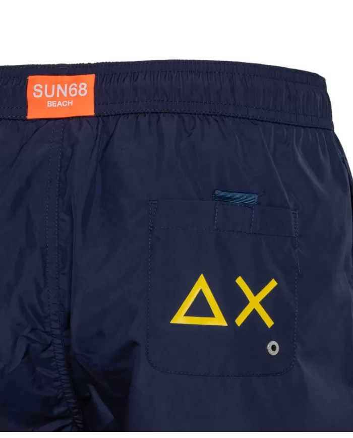 Boxer mare Uomo blu maxi logo laterale H32103 MACRO|SUN68 BEACH Boxer mare Uomo blu maxi logo laterale H32103 MACRO|SUN68 BEACH