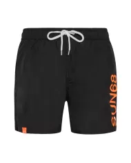 Boxer mare Uomo nero maxi logo laterale H32103 MACRO|SUN68 BEACH
