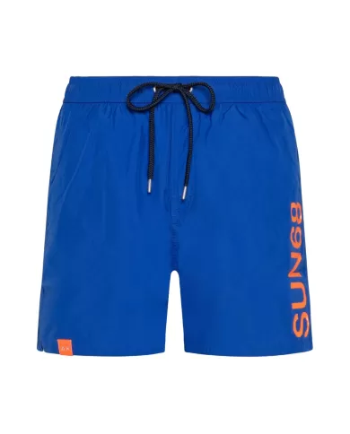 Boxer mare Uomo royal maxi logo laterale H32103 MACRO|SUN68 BEACH Boxer mare Uomo royal maxi logo laterale H32103 MACRO|SUN68 BEACH