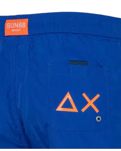 Boxer mare Uomo royal maxi logo laterale H32103 MACRO|SUN68 BEACH Boxer mare Uomo royal maxi logo laterale H32103 MACRO|SUN68 BEACH